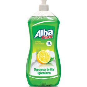   Alba Zitronen Spülmittel 1 l – Effektives Spülmittel für glänzend sauberes Geschirr