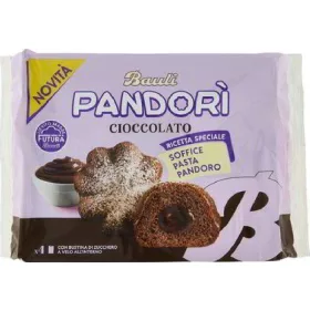   Bauli Kakao Mini Pandoro Packung 178 gr – Süße oder salzige Snacks für unterwegs und Genussmomente