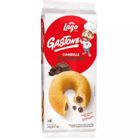   Lago Kakao Donuts x6 Packung 240 gr – Süße oder salzige Snacks für unterwegs und Genussmomente