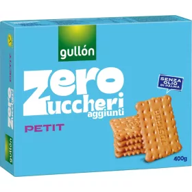   Gullon Petit Kekse Zuckerfrei Packung 400 gr – Süße oder salzige Snacks für unterwegs und Genussmomente