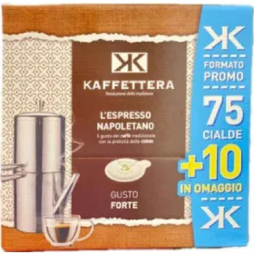   Kaffettera Kaffee Pad Box 75+10 Stück – Tea Coffee or Sugar Product for Breakfast and Hot Drinks