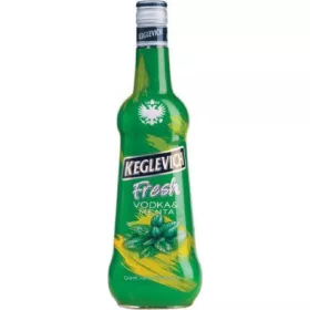   Wodka Keglevich 18% Minze 70cl – Alkoholisches Getränk Spirituose oder Likör für Genussmomente
