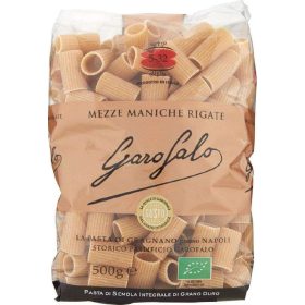   Garofalo Vollkorn Mezze Maniche Nudeln 500 g 3-Pack Bundle – Italian pasta variety Family Stock-Up