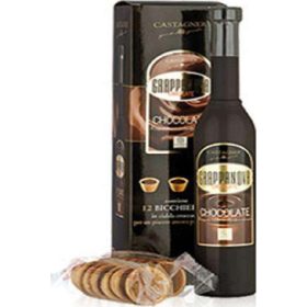   Castagner Schokoladen-Grappa mit Waffeln 35 cl 3-Pack – Özel Keyif Anları İçin Distile İçki