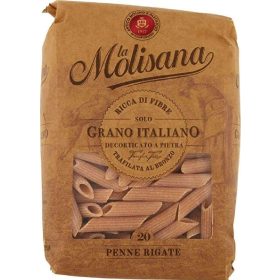   Molisana Vollkorn Penne Rigate Nr. 20 500 g 3-Pack – Bulk Deal for angled-cut penne pasta