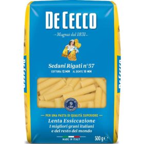   De Cecco Nr. 57 Sedani Rigati Nudeln 500 g 3-Pack – Bulk Deal for Italian pasta variety