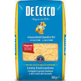   De Cecco Nr. 83 Gnocchetti Sardi Nudeln 500 g 3-Pack – Bulk Deal for Italian pasta variety