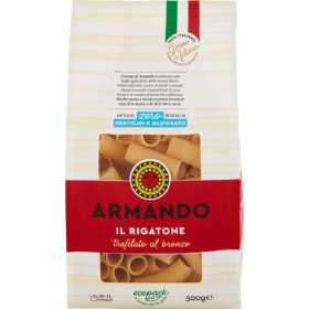   Armando Rigatoni 100 % italienische Pasta, Bronzeform, 500g 3-Pack – Bulk Deal for hearty tube pasta