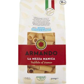   Armando Mezza Manica 100 % italienische Pasta, Bronzeform, 500g 3-Pack – Bulk Deal for Italian pasta variety