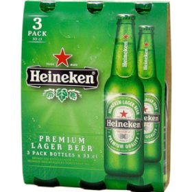   Heineken Şişesbier 3 x 33 cl 3-Pack – Keyifli Anlar İçin Alkollü İçecek