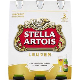   Stella Artois Bira 3 x 33 cl 3-Pack – Ferahlatıcı Keyif İçin Bira