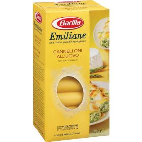   Barilla Ei Cannelloni Emiliana 250g 3-Pack Bundle – pasta for stuffed baked dishes Family Stock-Up