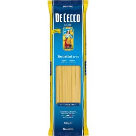   De Cecco Nr. 15 Bucatini 500g 3-Pack – Bulk Deal for hollow long pasta