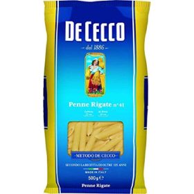   De Cecco Nr. 41 Penne Rigate 500g Triple Pack – angled-cut penne pasta Savings Set