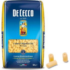   De Cecco N 64 Rigati Tuben 500g 3-Pack – Italian pantry product Value Bundle