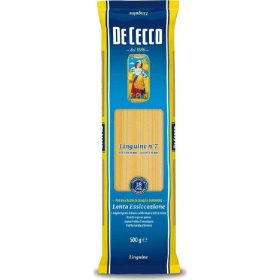   De Cecco N 7 Linguine 500g 3-Pack – fine ribbon pasta Value Bundle