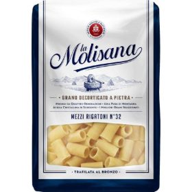   Molisana N 32 Mezzi Rigatoni 500g 3-Pack – medium tube pasta Value Bundle