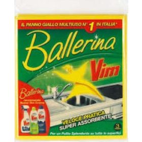   Vim Ballerinatücher (3 Stück) – Haushaltsreiniger für gründliche Reinigung im Alltag