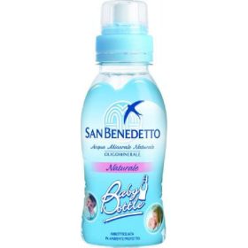   San Benedetto Baby Push Water (Pet) 25cl - Natural Water for Daily Hydration, Office & Spo