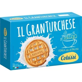   Colussi Türkise Shortbread-Kekse 800g – Süße oder salzige Snacks für unterwegs und Genussmomente