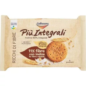   Galbusera Piu' Vollkornkekse 330g – Süße oder salzige Snacks für unterwegs und Genussmomente