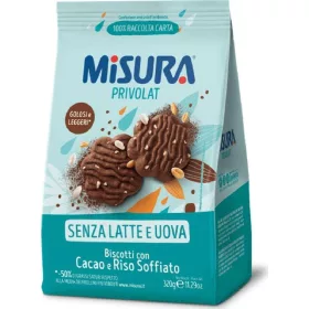   Privolat Reis- und Kakaokekse 280g – Süße oder salzige Snacks für unterwegs und Genussmomente