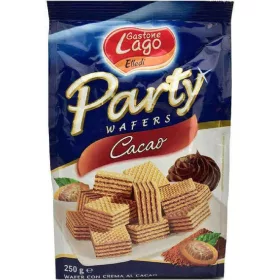   Lago Party Kakaowaffeln 250g – Süße oder salzige Snacks für unterwegs und Genussmomente