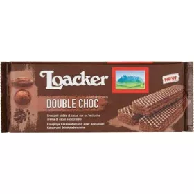   Loacker Doppelschokoladenwaffeln 175g – Süße oder salzige Snacks für unterwegs und Genussmomente