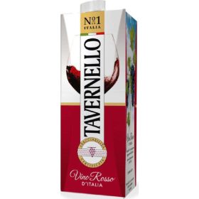   Tavernello Rot 1 L Carton 5-Pack – Alcoholic Beverage for Enjoyable Moments
