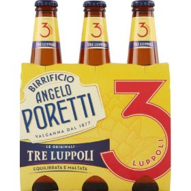   Poretti 3 Luppoli Beer Bottles 3x33 cl 5-Pack – Beer for Refreshing Enjoyment
