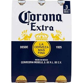  Corona Beer 3 x 33 cl 5-Pack – Beer for Refreshing Enjoyment