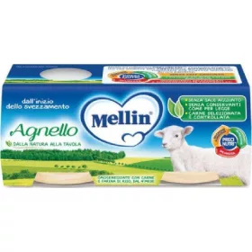   Mellin 2 x 80g homogenisiertes Lammfleisch  Homogenized Baby Food Mellin 2 x 80g homogenisiertes Lammfleisch  Premium Baby Meal