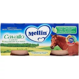   Mellin homogenisiertes Pferdefutter (2 x 80g) Homogenized Baby Food Mellin homogenisiertes Pferdefutter (2 x 80g) Premium Baby Meal