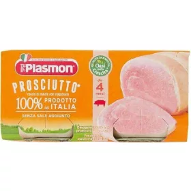   Plasmon Homogenisierter Schinken 2 x 80g Homogenized Baby Food Plasmon Homogenisierter Schinken 2 x 80g Premium Baby Meal