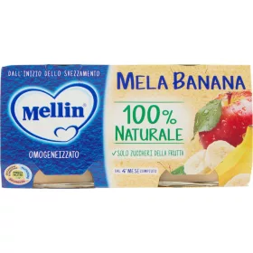   Mellin Homogenisierter Apfel und Banane 2 x 100g Homogenized Baby Food Mellin Homogenisierter Apfel und Banane 2 x 100g Premium Baby Meal