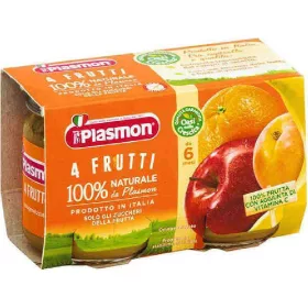   Plasmon Homogenisiertes 4-Früchte-Futter 2 x 104g Homogenized Baby Food Plasmon Homogenisiertes 4-Früchte-Futter 2 x 104g Premium Baby Meal
