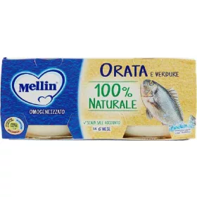   Mellin Homogenisierte Dorade 2 x 80g Homogenized Baby Food Mellin Homogenisierte Dorade 2 x 80g Premium Baby Meal
