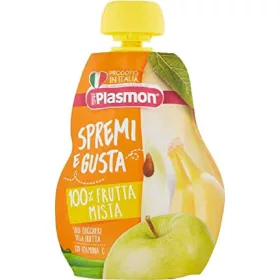   Plasmon Fruchtmix-Saft zum Auspressen und Probieren 100g Baby Fruit Juice Natural Drink for Babies and Kids
