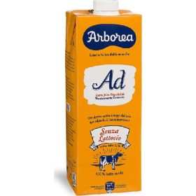   Arborea Teilentrahmte UHT-Milch, laktosefrei, 1 Liter - Frische Milch für Kaffee, Frühstüc