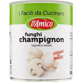   D'Amico Champignon-Pilze 800g – Canned Legumes or Vegetables for Salads, Soups and Everyday Cooking