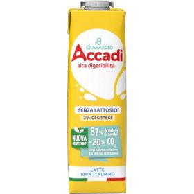   Ganarolo Accadi' UHT Vollmilch 1ltr - Frische Milch für Kaffee, Frühstück & tägliche Ernäh