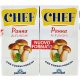 Chef Pilzcreme 2X125ml Parmalat Brik - Milchprodukt für Küche, Frühstück & täglichen Genus