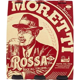   Moretti Rotbier 3x33cl – Alkoholisches Getränk Spirituose oder Likör für Genussmomente