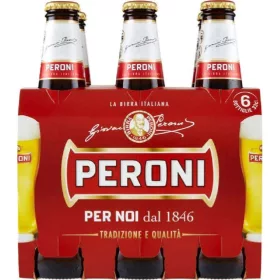   Peroni Bier 6 x 66 cl – Alkoholisches Getränk Spirituose oder Likör für Genussmomente