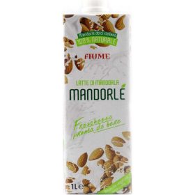   Fiume Mandorle' Almond Milk Brik 1 l - Plant-Based Drink for Breakfast, Coffee & Cereal