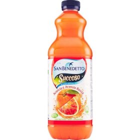   San Benedetto Juicy Blood Orange PET 1,5 l - Fruit Beverage for Breakfast & Daily Enjoymen