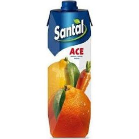   Santal Ace Juice Prisma Brik 1ltr - Fruit Beverage for Breakfast & Daily Enjoyment