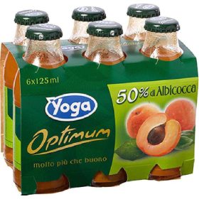   Yoga Aprikosensaft Nektar 6x125ml - Fruit Beverage for Breakfast & Daily Enjoyment