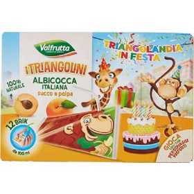   Valfrutta Aprikosen-Triangolini Brik 10 x 12cl - Beverage for Daily Refreshment