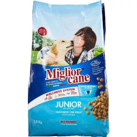   Migliorcane Junior Huhn Kroketten 1,5 kg – Premium Pet Food Complete Nutrition for Pets